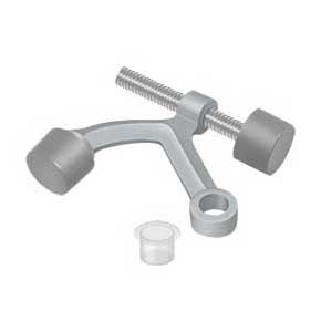 Deltana [HP70U26D] Solid Brass Door Hinge Pin Stop - Hinge Mount - Brushed Chrome Finish