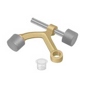 Deltana [HP70U4] Solid Brass Door Hinge Pin Stop - Hinge Mount - Brushed Brass Finish