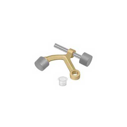 Deltana [HP70U4] Solid Brass Door Hinge Pin Stop - Hinge Mount - Brushed Brass Finish