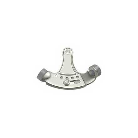 Deltana [HPA69U14] Solid Brass Door Hinge Pin Stop - Hinge Mount - Adjustable - Polished Nickel Finish