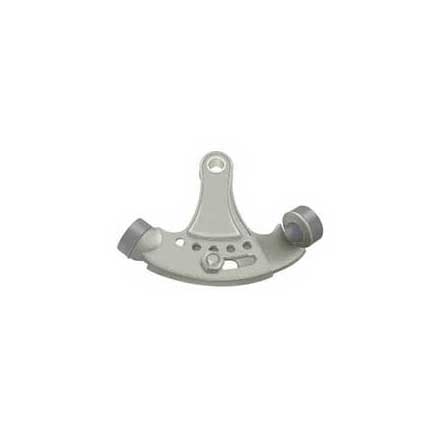 Deltana [HPA69U15] Solid Brass Door Hinge Pin Stop - Hinge Mount - Adjustable - Brushed Nickel Finish