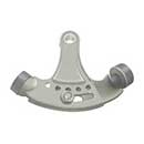 Deltana [HPA69U15] Solid Brass Door Hinge Pin Stop - Hinge Mount - Adjustable - Brushed Nickel Finish