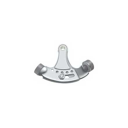 Deltana [HPA69U26] Solid Brass Door Hinge Pin Stop - Hinge Mount - Adjustable - Polished Chrome Finish