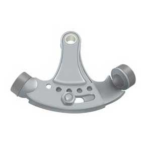 Deltana [HPA69U26D] Solid Brass Door Hinge Pin Stop - Hinge Mount - Adjustable - Brushed Chrome Finish