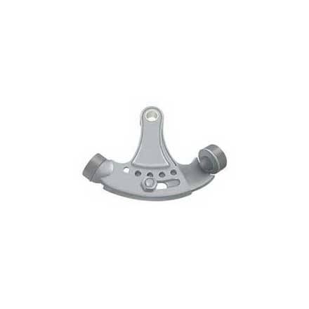 Deltana [HPA69U26D] Solid Brass Door Hinge Pin Stop - Hinge Mount - Adjustable - Brushed Chrome Finish