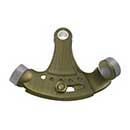Deltana [HPA69U5] Solid Brass Door Hinge Pin Stop - Hinge Mount - Adjustable - Antique Brass Finish
