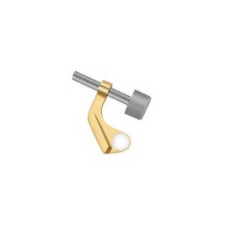 Deltana [HPH89CR003] Solid Brass Door Hinge Pin Stop - Brass Hinge Mount - Polished Brass (PVD) Finish