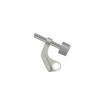 Deltana [HPH89U15] Solid Brass Door Hinge Pin Stop - Brass Hinge Mount - Brushed Nickel Finish