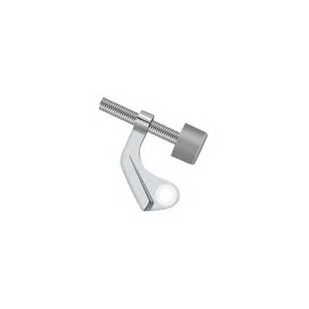 Deltana [HPH89U26] Solid Brass Door Hinge Pin Stop - Brass Hinge Mount - Polished Chrome Finish