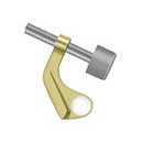 Deltana [HPH89U3] Solid Brass Door Hinge Pin Stop - Brass Hinge Mount - Polished Brass Finish