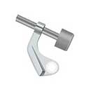 Deltana [HPS88U26] Solid Brass Door Hinge Pin Stop - Steel Hinge Mount - Polished Chrome Finish