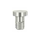 Deltana [HPSS70U14] Solid Brass Door Hinge Extended Button Tip - Pin Stop Mount - Polished Nickel Finish