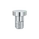 Deltana [HPSS70U26] Solid Brass Door Hinge Extended Button Tip - Pin Stop Mount - Polished Chrome Finish