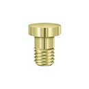 Deltana [HPSS70U3] Solid Brass Door Hinge Extended Button Tip - Pin Stop Mount - Polished Brass Finish