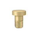 Deltana [HPSS70U4] Solid Brass Door Hinge Extended Button Tip - Pin Stop Mount - Brushed Brass Finish