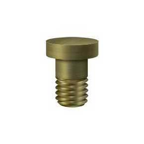 Deltana [HPSS70U5] Solid Brass Door Hinge Extended Button Tip - Pin Stop Mount - Antique Brass Finish