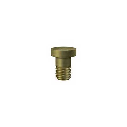 Deltana [HPSS70U5] Solid Brass Door Hinge Extended Button Tip - Pin Stop Mount - Antique Brass Finish