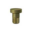 Deltana [HPSS70U5] Solid Brass Door Hinge Extended Button Tip - Pin Stop Mount - Antique Brass Finish