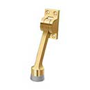 Deltana [DHK4CR003] Solid Brass Door Kickdown Holder - Polished Brass (PVD) Finish - 4" L