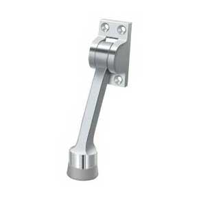 Deltana [DHK4U26] Solid Brass Door Kickdown Holder - Polished Chrome Finish - 4" L