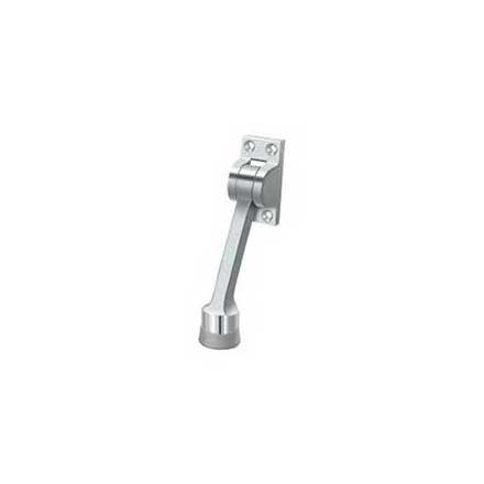 Deltana [DHK4U26] Solid Brass Door Kickdown Holder - Polished Chrome Finish - 4" L