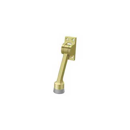 Deltana [DHK4U3] Solid Brass Door Kickdown Holder - Polished Brass Finish - 4&quot; L