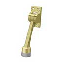 Deltana [DHK4U3] Solid Brass Door Kickdown Holder - Polished Brass Finish - 4" L