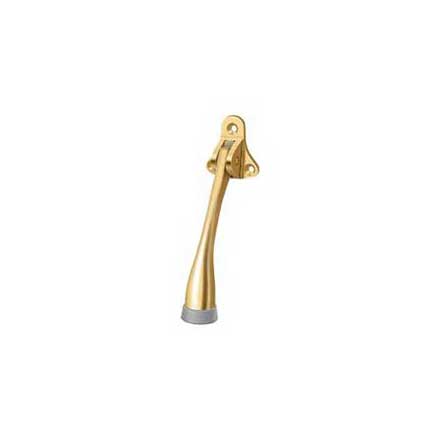 Deltana [DHK5CR003] Solid Brass Door Kickdown Holder - Polished Brass (PVD) Finish - 5" L