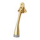 Deltana [DHK5CR003] Solid Brass Door Kickdown Holder - Polished Brass (PVD) Finish - 5" L