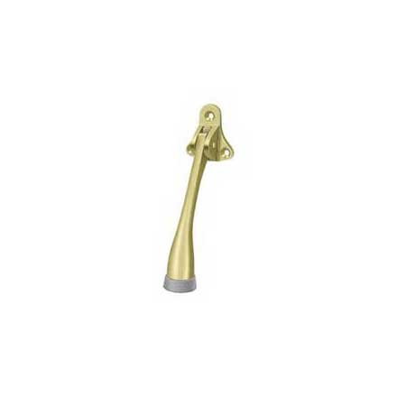 Deltana [DHK5U3] Solid Brass Door Kickdown Holder - Polished Brass Finish - 5&quot; L