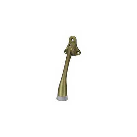 Deltana [DHK5U5] Solid Brass Door Kickdown Holder - Antique Brass Finish - 5" L