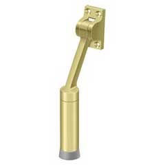 Deltana [DHK7U3] Solid Brass Door Kickdown Holder - Heavy Duty - Polished Brass Finish - 7 7/8&quot; L