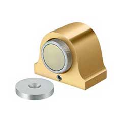 Deltana [DSM125CR003] Solid Brass Magnetic Door Holder - Dome - Polished Brass (PVD) Finish - 1 1/2&quot; L