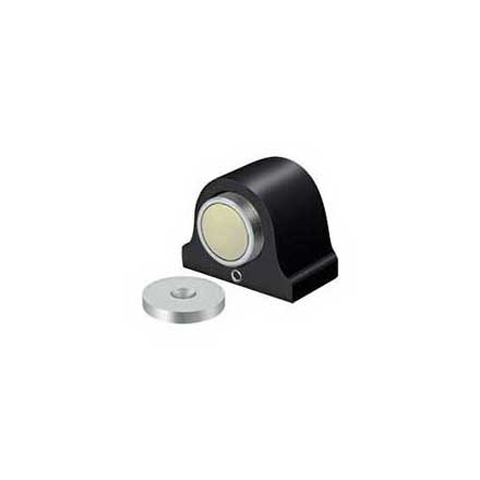 Deltana [DSM125U19] Solid Brass Magnetic Door Holder - Dome - Paint Black Finish - 1 1/2" L