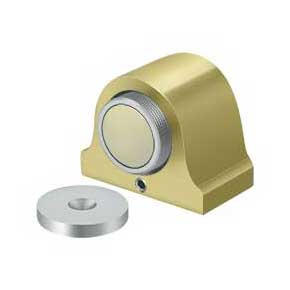 Deltana [DSM125U3] Solid Brass Magnetic Door Holder - Dome - Polished Brass Finish - 1 1/2" L