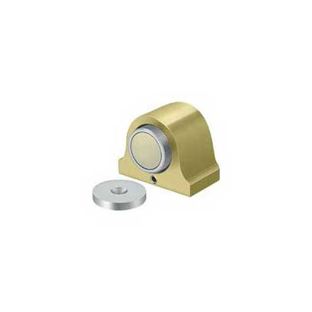 Deltana [DSM125U3] Solid Brass Magnetic Door Holder - Dome - Polished Brass Finish - 1 1/2" L