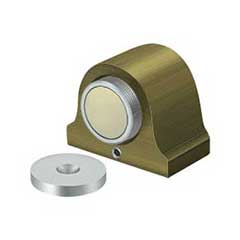 Deltana [DSM125U5] Solid Brass Magnetic Door Holder - Dome - Antique Brass Finish - 1 1/2&quot; L
