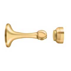 Deltana [MDH30CR003] Solid Brass Magnetic Door Holder - Polished Brass (PVD) Finish - 3&quot; L