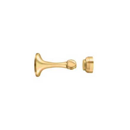 Deltana [MDH30CR003] Solid Brass Magnetic Door Holder - Polished Brass (PVD) Finish - 3" L