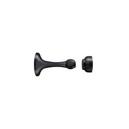 Deltana [MDH30U19] Solid Brass Magnetic Door Holder - Paint Black Finish - 3&quot; L