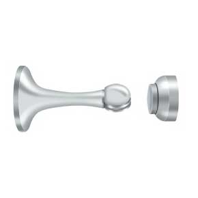 Deltana [MDH30U26] Solid Brass Magnetic Door Holder - Polished Chrome Finish - 3" L