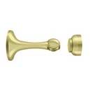Deltana [MDH30U3] Solid Brass Magnetic Door Holder - Polished Brass Finish - 3" L
