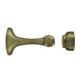 Deltana [MDH30U5] Solid Brass Magnetic Door Holder - Antique Brass Finish - 3" L