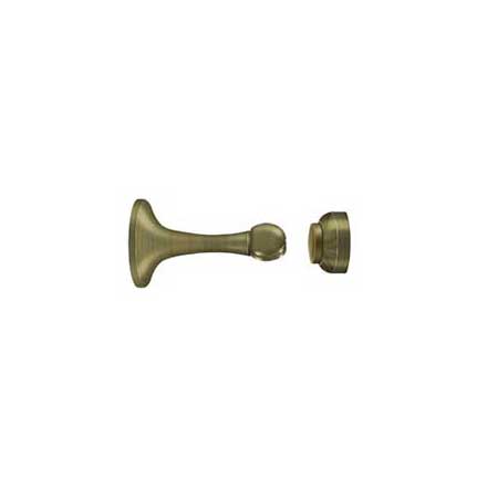 Deltana [MDH30U5] Solid Brass Magnetic Door Holder - Antique Brass Finish - 3&quot; L