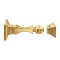 Deltana [MDH35CR003] Solid Brass Magnetic Door Holder - Polished Brass (PVD) Finish - 3 1/2&quot; L