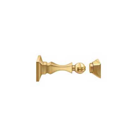 Deltana [MDH35CR003] Solid Brass Magnetic Door Holder - Polished Brass (PVD) Finish - 3 1/2&quot; L