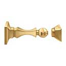Deltana [MDH35CR003] Solid Brass Magnetic Door Holder - Polished Brass (PVD) Finish - 3 1/2" L