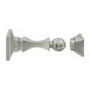 Deltana [MDH35U15] Solid Brass Magnetic Door Holder - Brushed Nickel Finish - 3 1/2&quot; L