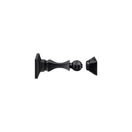 Deltana [MDH35U19] Solid Brass Magnetic Door Holder - Paint Black Finish - 3 1/2&quot; L