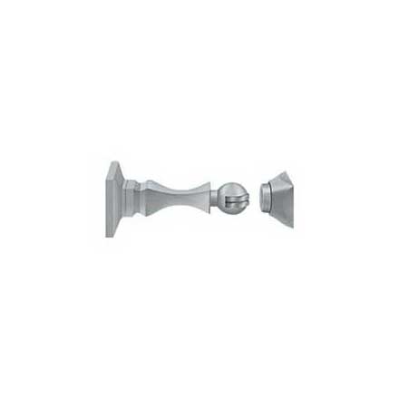 Deltana [MDH35U26D] Solid Brass Magnetic Door Holder - Brushed Chrome Finish - 3 1/2&quot; L